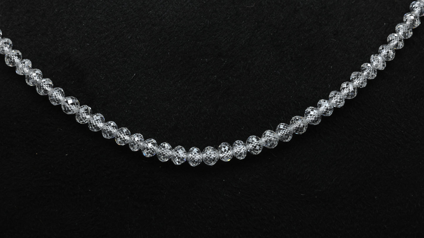 Custom order- 3 Round Lab Grown diamond strands beads for Sumishi