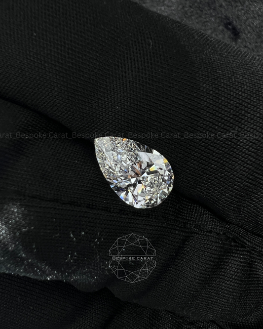 Pear Cut Lab Grown Diamond IGI Certified