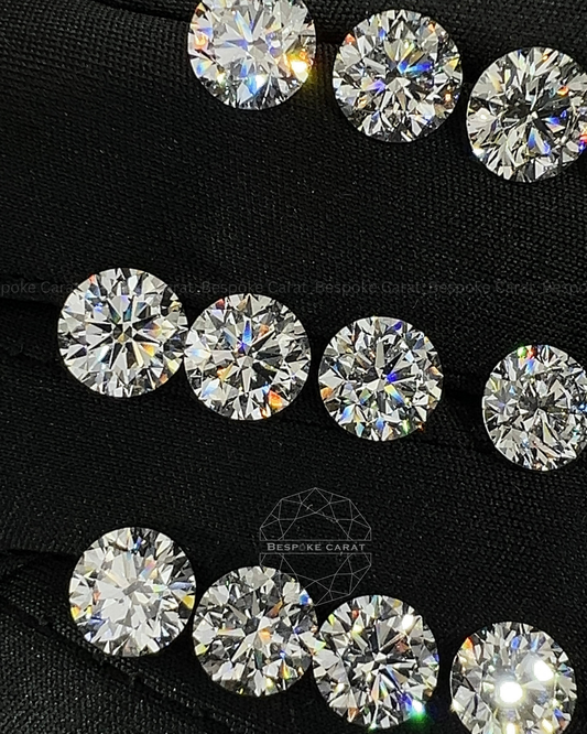 1.5 CT Round Cut Lab Grown Diamond Parcels