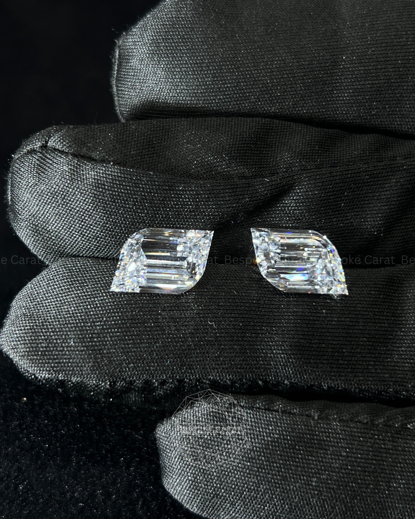 Flame Cut Lab Grown Diamond Matching Pair