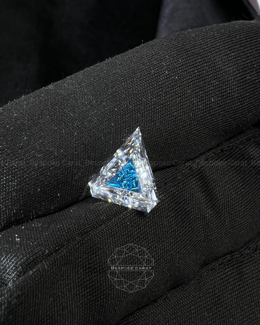 5 Ct Two-Tone Lab Grown Diamond White & Blue