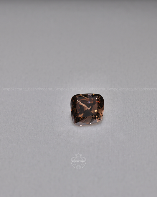 Organic Cushion Cut Champagne Lab-Grown Diamond