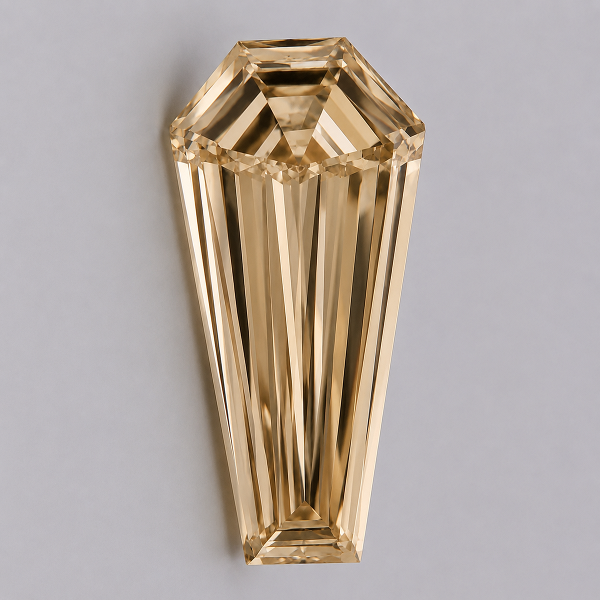 Custom Order for Keyra – 1.75 CT Champagne Coffin Shape Lab Grown Diamond | VVS | CVD