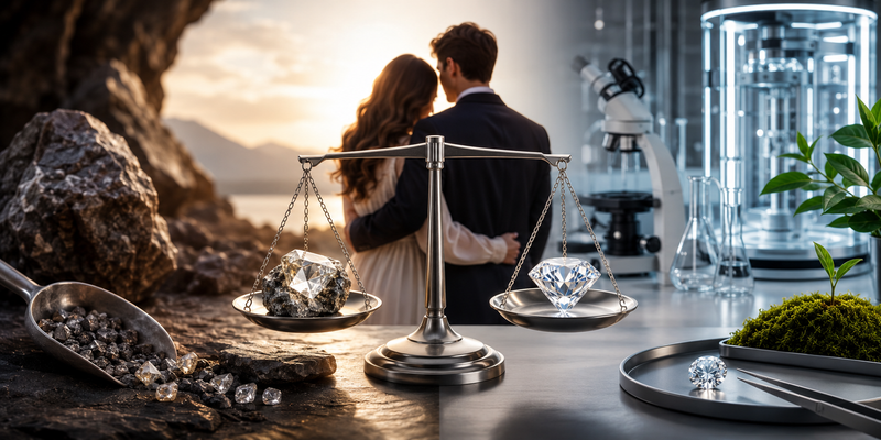 Lab Grown Diamonds vs Natural Diamonds: What Modern Couples Should Know  &nbsp;