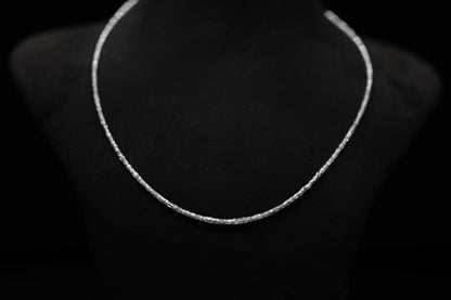Faceted Diamond Strands Necklace | 12.09CT Lab Grown Diamond Strand | Center Drilled Diamond Necklace
