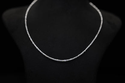 Faceted Diamond Strands Necklace | 12.09CT Lab Grown Diamond Strand | Center Drilled Diamond Necklace