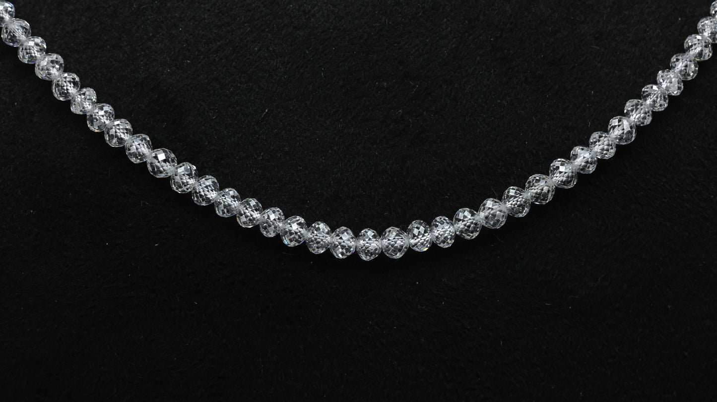 Round Diamond Strands Necklace | 37CT Lab Grown Diamond Strand | Center Drilled Diamond Necklace