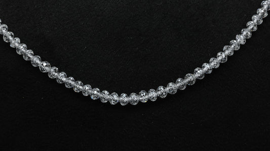 Custom order- 3 Round Lab Grown diamond strands beads for Sumishi
