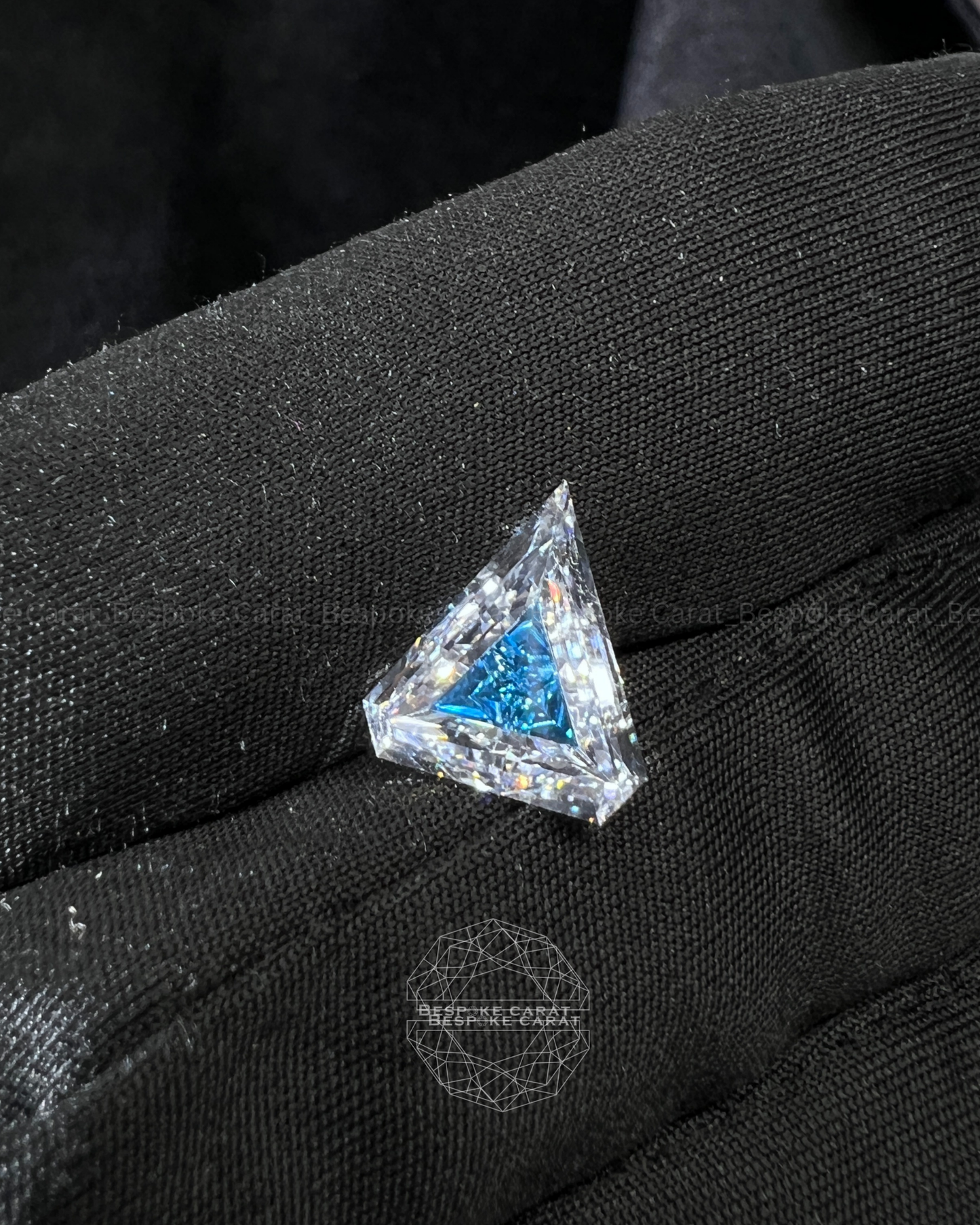 5 Ct Two-Tone Lab Grown Diamond  White & Blue
