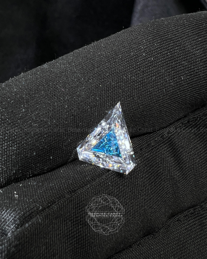 5 Ct Two-Tone Lab Grown Diamond  White & Blue