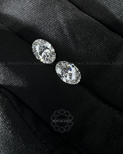 Oval Cut Lab Grown Diamond Matching Pair