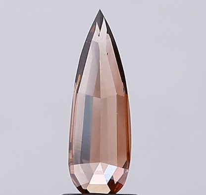 Long Pear Teardrop Champagne Brown Lab Grown Diamond IGI Certified