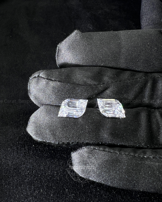 Flame Cut Lab Grown Diamond Matching Pair