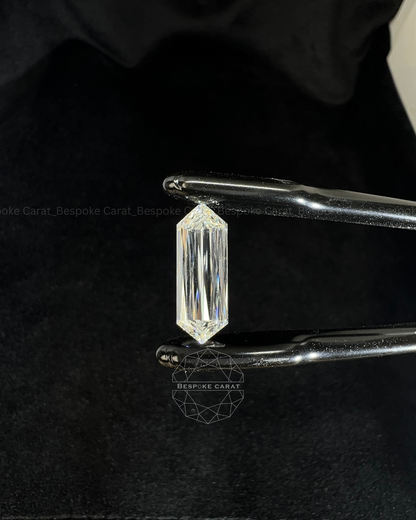 Elongated Hexagon Ashoka Cut Lab Grown Diamond