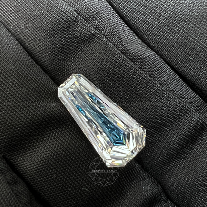 5.47ct Kite Cut Two Tone Lab Grown Diamond White & Blue