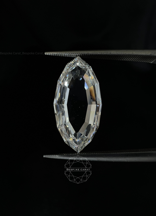 Marquise Step Cut Half Portrait Lab Grown Diamond