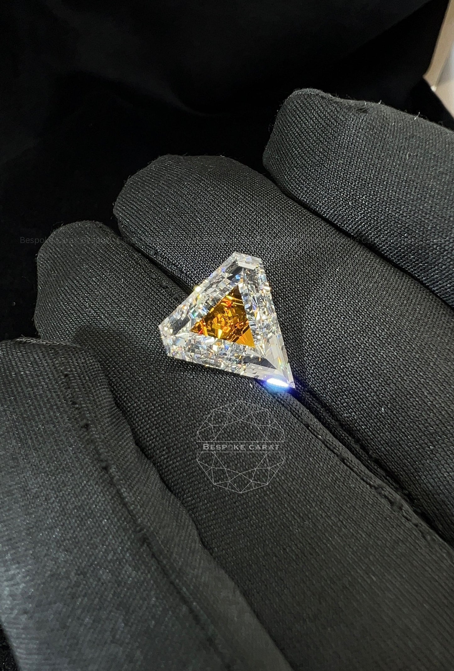 Superman Logo Shape Two Tone Lab Grown Diamond