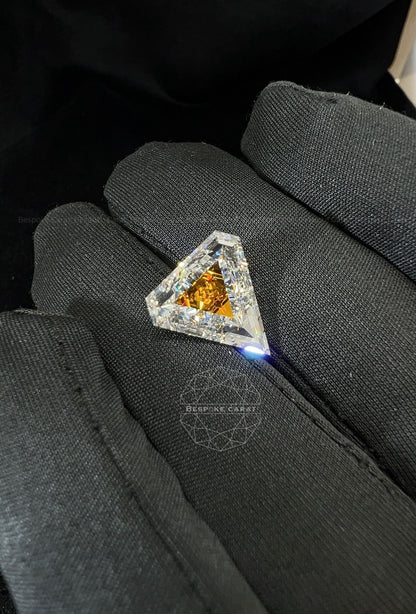 Superman Logo Shape Two Tone Lab Grown Diamond