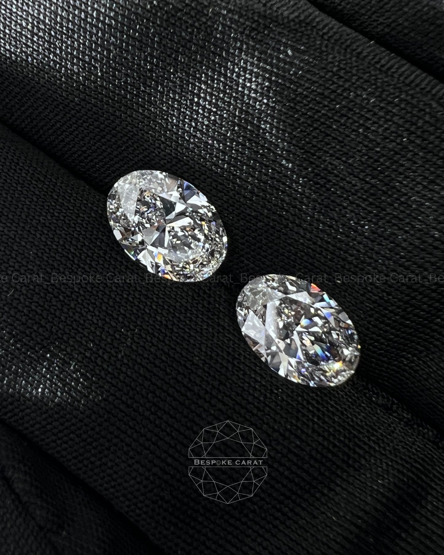 Oval Cut Lab Grown Diamond Matching Pair