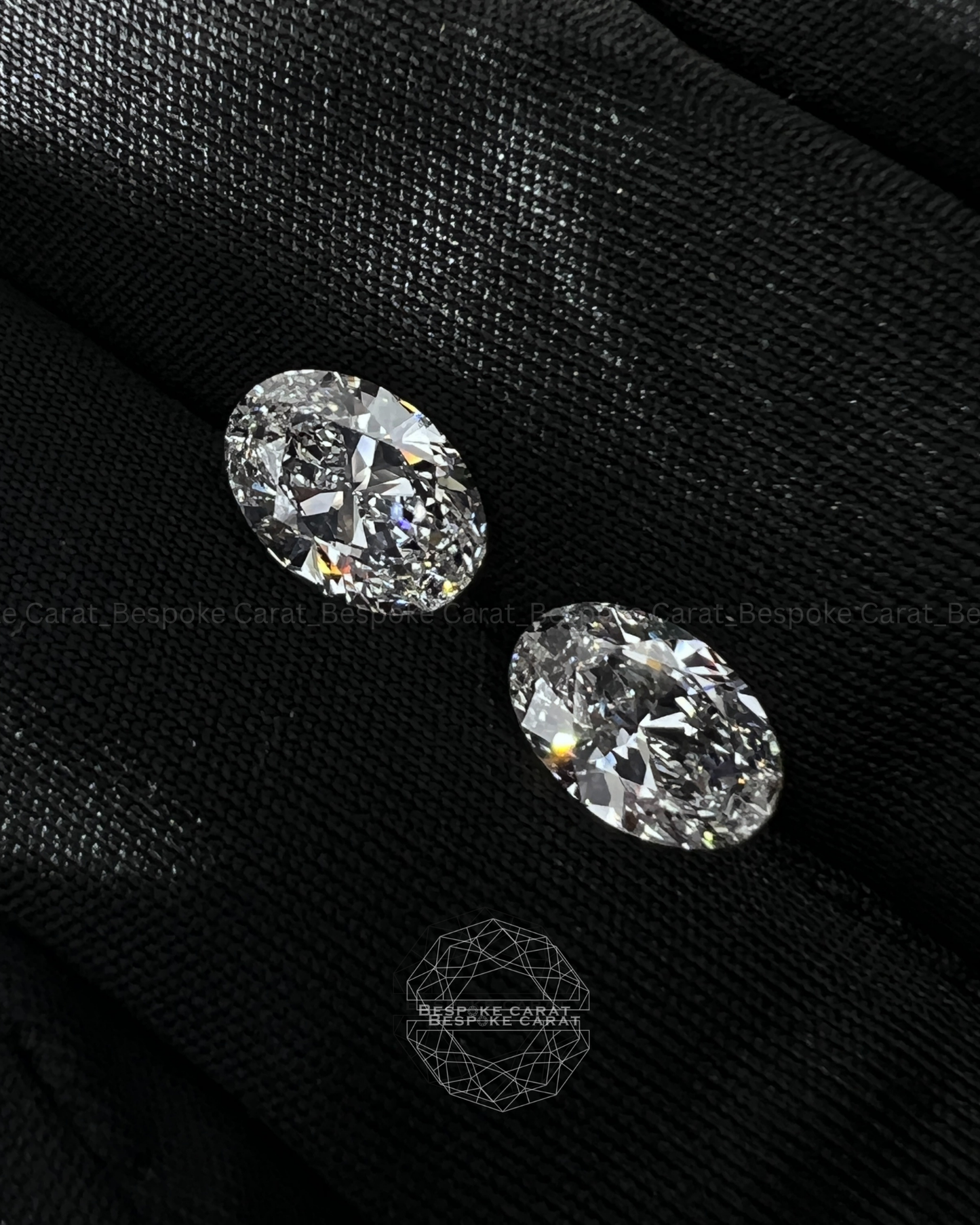 Oval Cut Lab Grown Diamond Matching Pair
