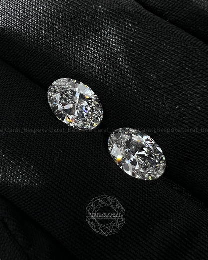 Oval Cut Lab Grown Diamond Matching Pair