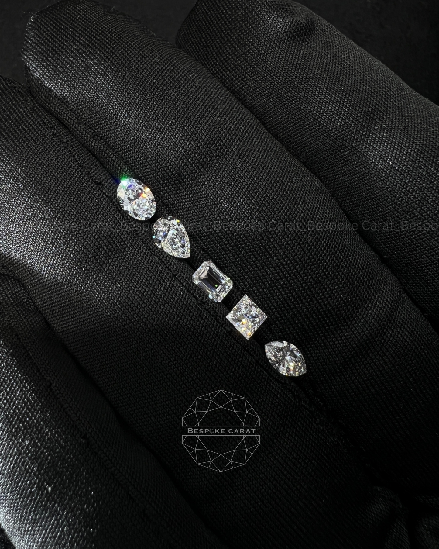 Multi Shape Lab Grown Diamond Layout for Pendant