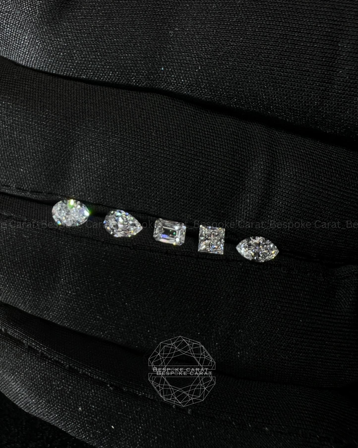 Multi Shape Lab Grown Diamond Layout for Pendant