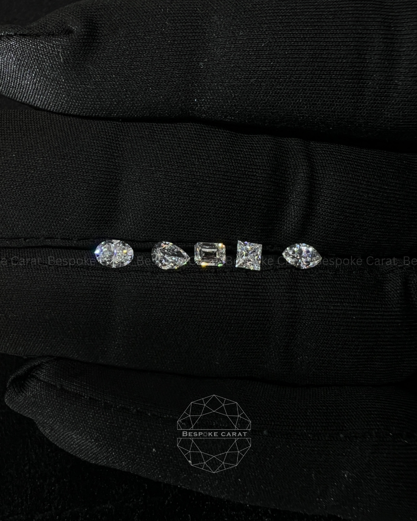 Multi Shape Lab Grown Diamond Layout for Pendant