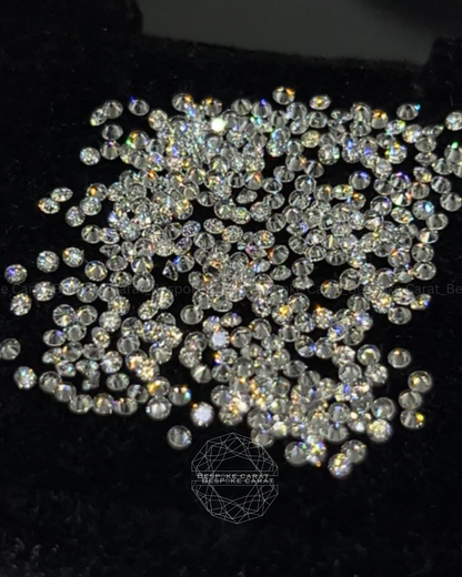 1.5mm Round Loose Lab Grown Diamond Melee Parcels
