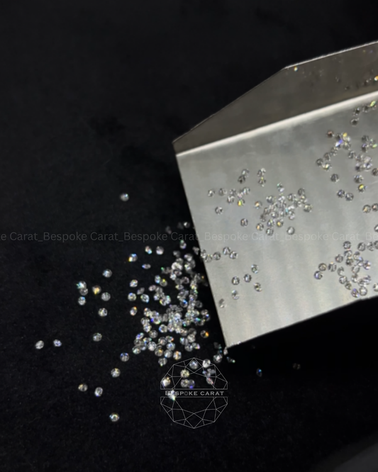 1.5mm Round Loose Lab Grown Diamond Melee Parcels