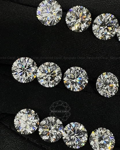1.5 CT Round Cut Lab Grown Diamond Parcels