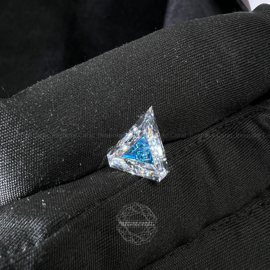 5 Ct Two-Tone Lab Grown Diamond  White & Blue