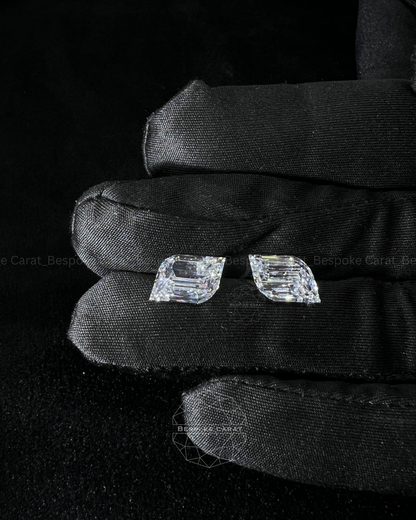 Flame Cut Lab Grown Diamond Matching Pair
