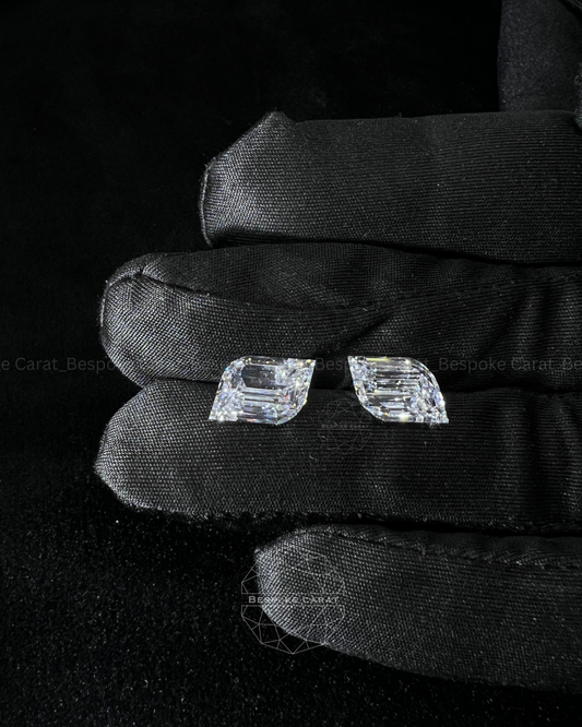 Flame Cut Lab Grown Diamond Matching Pair