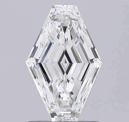 Elongated Hexagon Cut Lab Grown Diamond