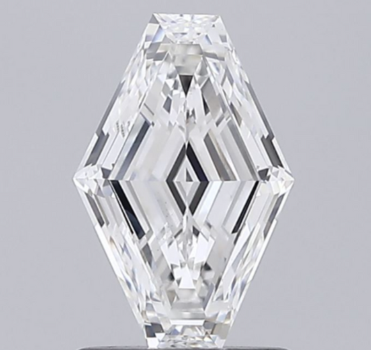 Elongated Hexagon Cut Lab Grown Diamond