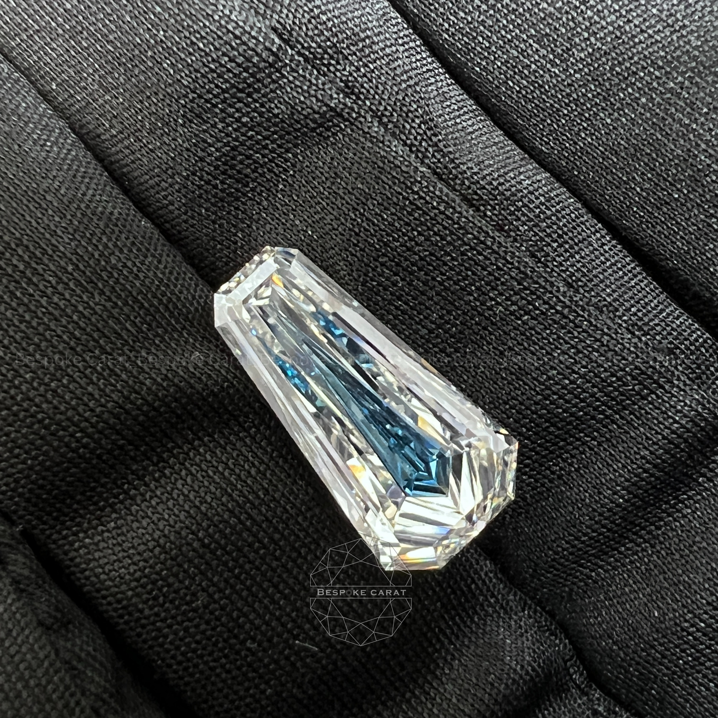 5.47ct Kite Cut Two Tone Lab Grown Diamond White & Blue