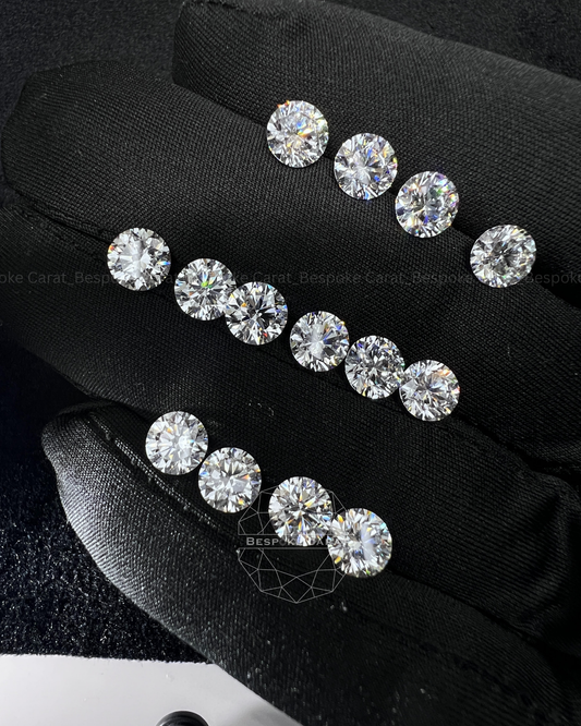 1 CT Round Cut Lab Grown Diamond Parcels