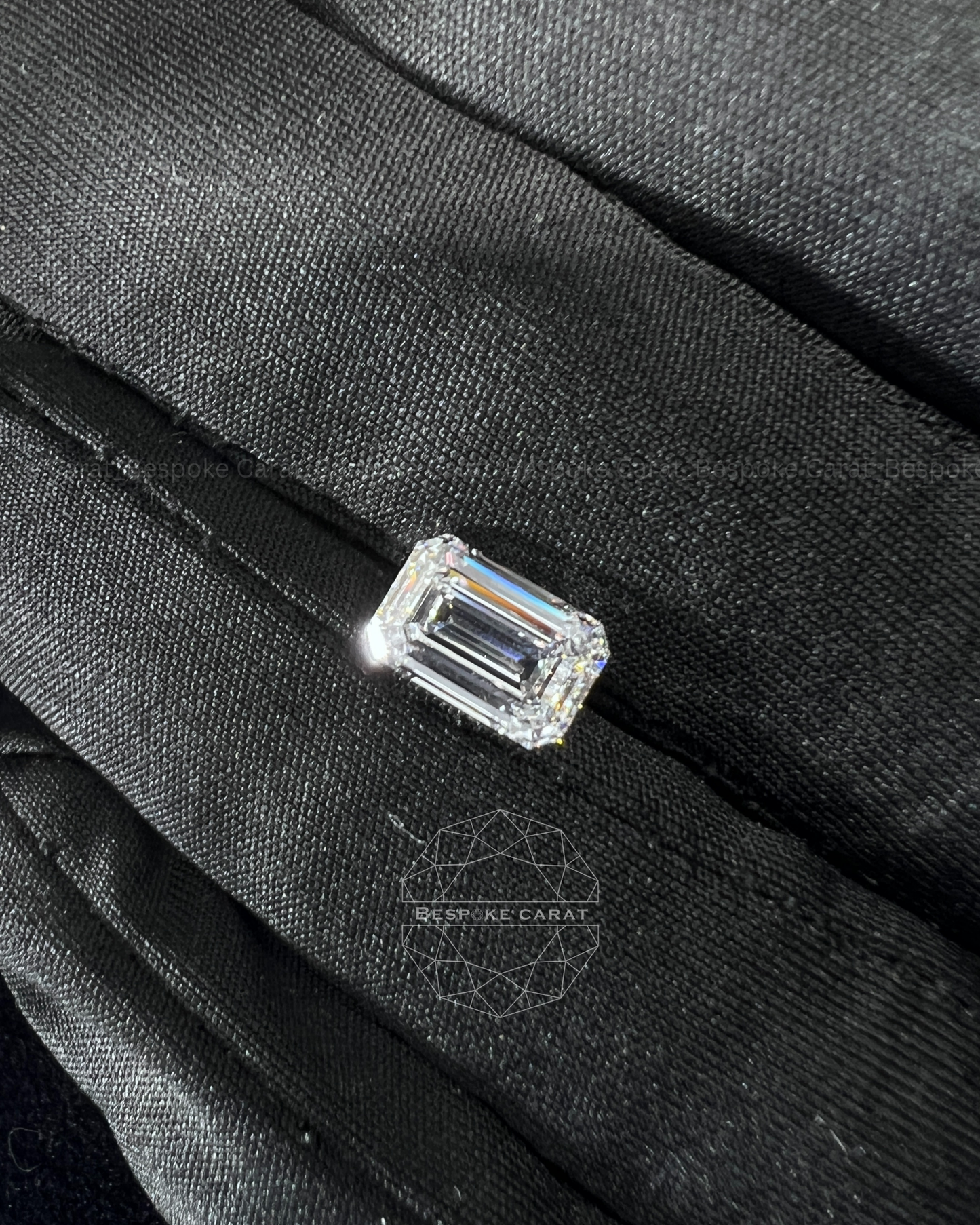 2.5 CT Emerald Cut Lab Grown Diamond IGI Certified