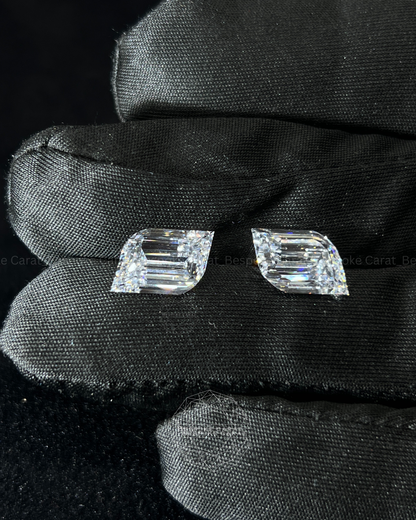 Flame Cut Lab Grown Diamond Matching Pair