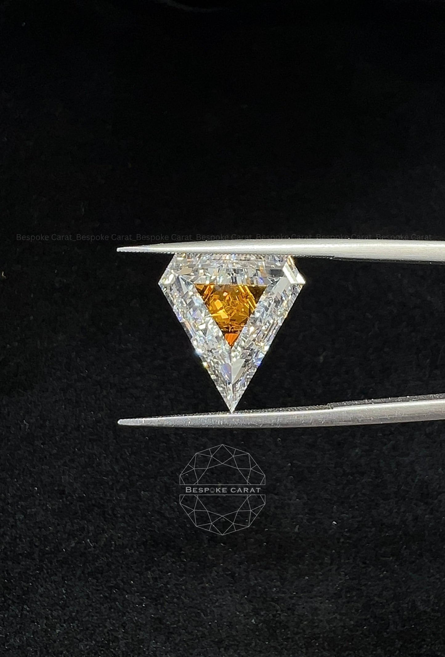 Superman Logo Shape Two Tone Lab Grown Diamond