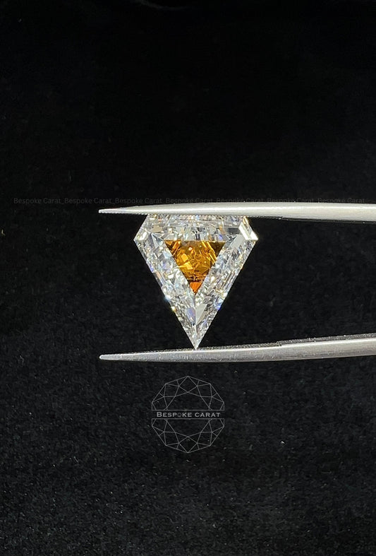 Superman Logo Shape Two Tone Lab Grown Diamond