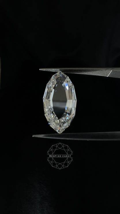 Marquise Step Cut Half Portrait Lab Grown Diamond