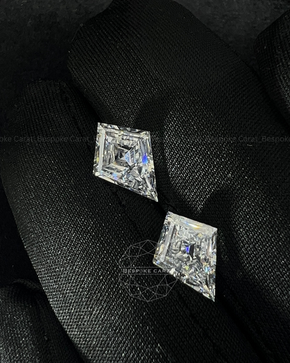 Kite Cut Lab Grown Diamond Pair