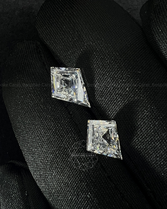 Kite Cut Lab Grown Diamond Pair