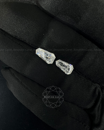 Shield Cut Lab Grown Diamond Pair