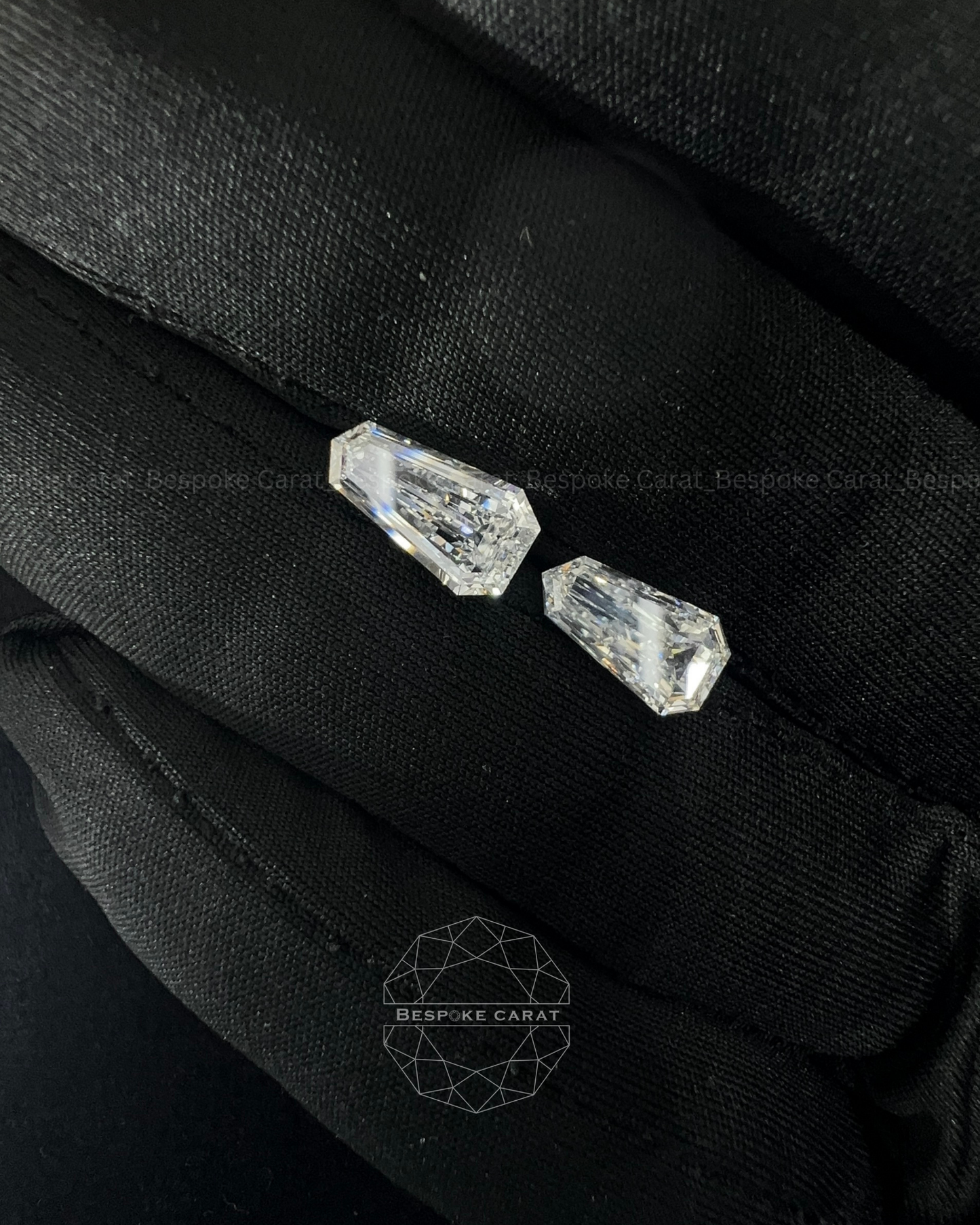 Shield Cut Lab Grown Diamond Pair