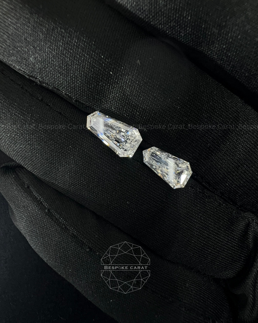 Shield Cut Lab Grown Diamond Pair