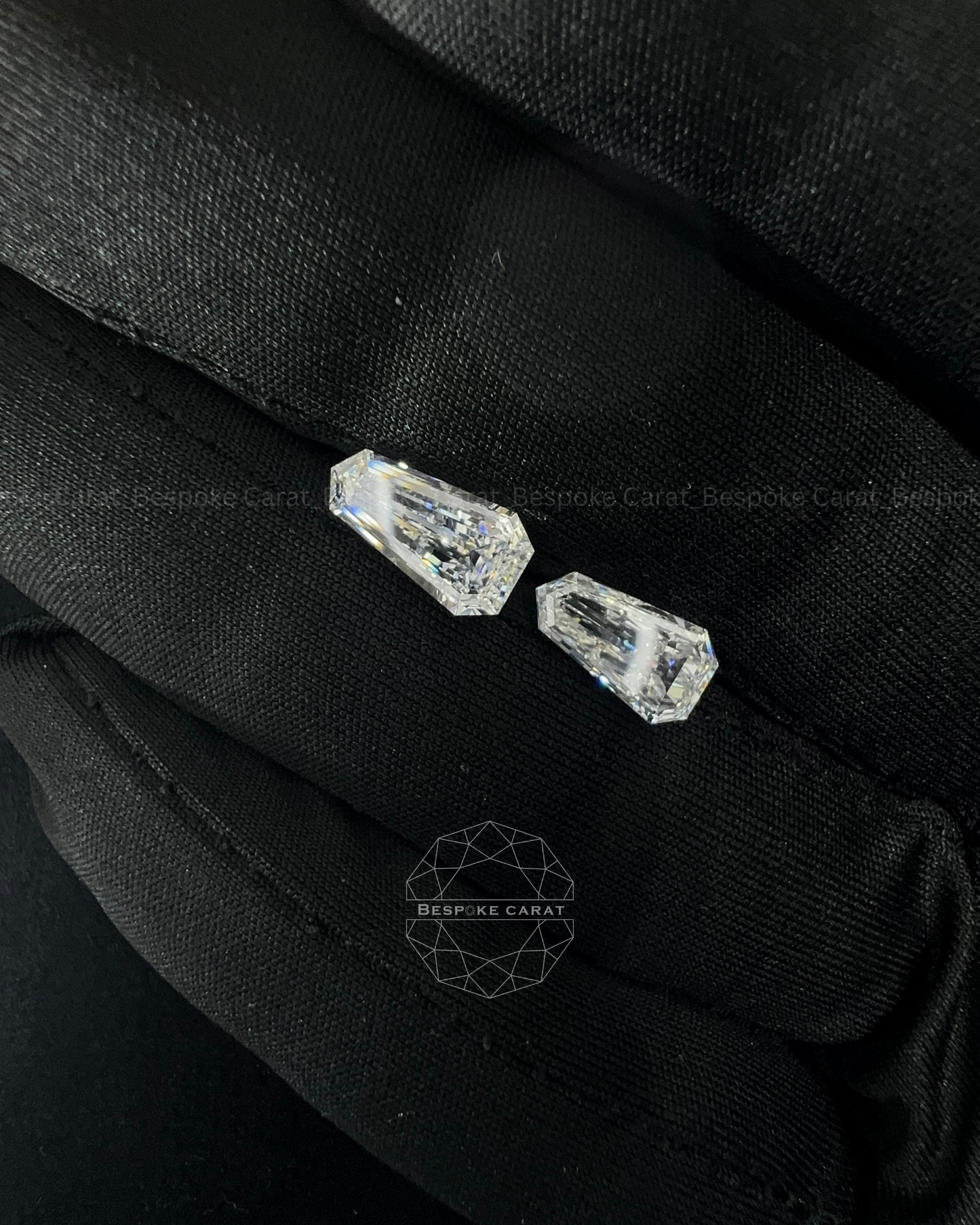 Shield Cut Lab Grown Diamond Pair