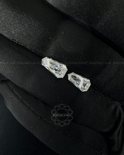 Shield Cut Lab Grown Diamond Pair